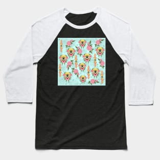 bee pattern Baseball T-Shirt